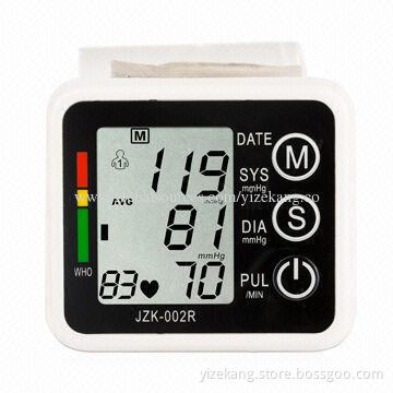 New Product Digital Wrist Blood Pressure Monitor with Voice and LCD Screen